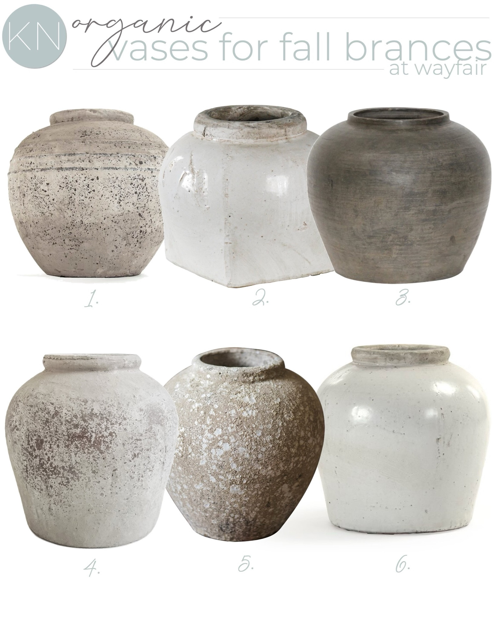Any one of these organic vases from @wayfair is the perfect vessel to hold those fresh or faux fall stems we can’t wait to bring out for the season. #wayfair #wayfairpartner I love to style a large vase like this on my hearth, kitchen island or in the foyer. home decor living room decor stoneware vase ceramic vase cement vase concrete vasee

#LTKxWayfair 

#LTKHome #LTKStyleTip