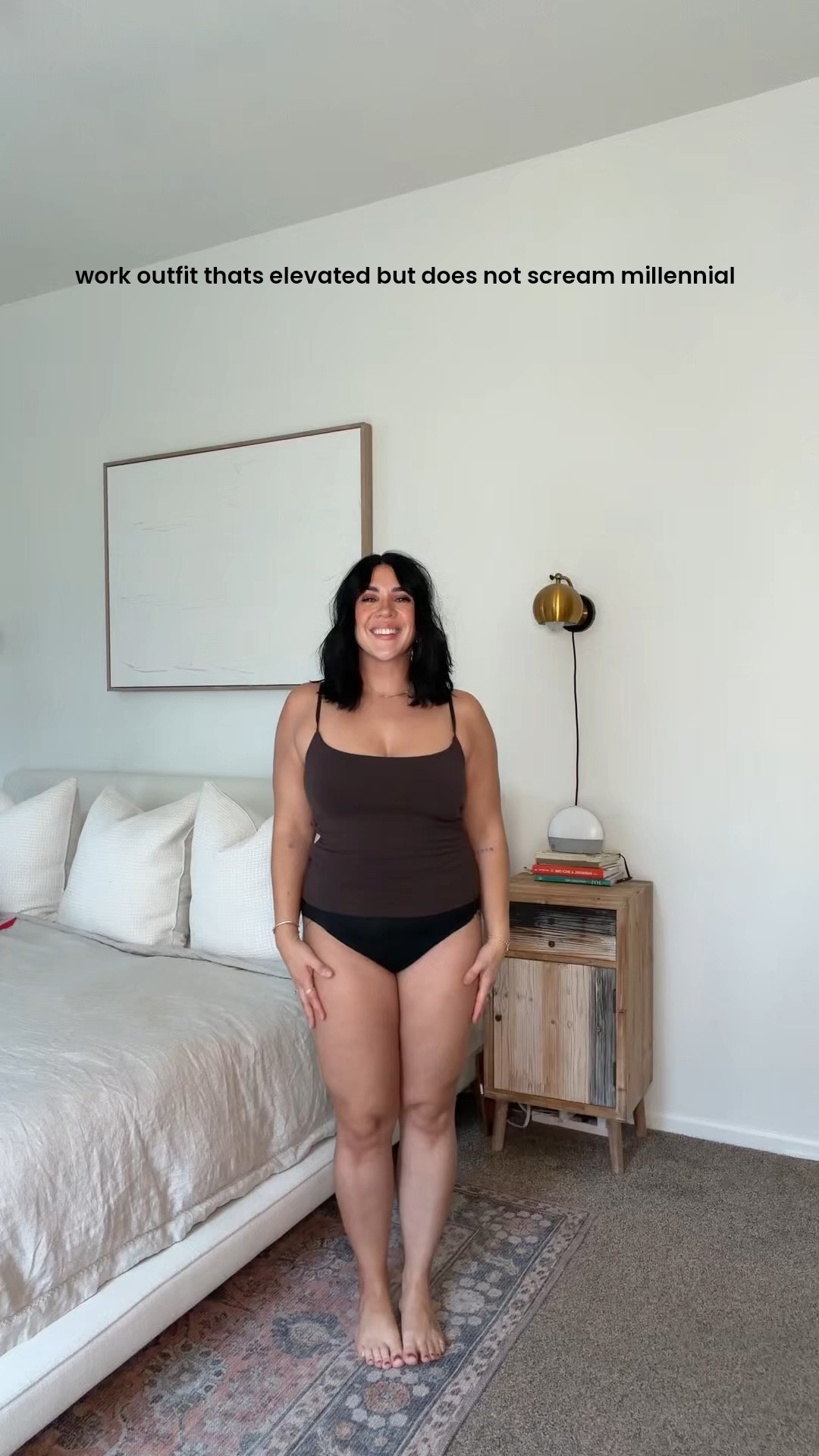 I’m in a size large in all :) the bottoms are 20% off and come in denim wash with code LTKSPANX (limited time). They’re 100% worth it. Stretchy and smoothing but don’t lose their shape. I’m 5’5, got a reg length. 

#LTKMidsize #LTKSpringSale #LTKWorkwear