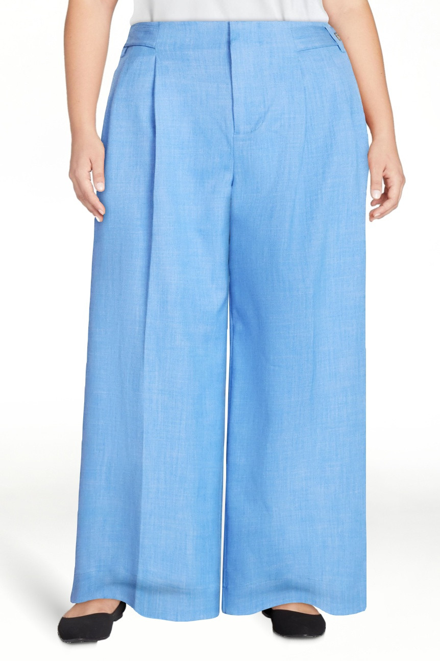 Free Assembly Women's and Women's Plus High Rise Wide Leg Cropped Pants, 27" Inseam, Sizes XS-4X | Walmart (US)