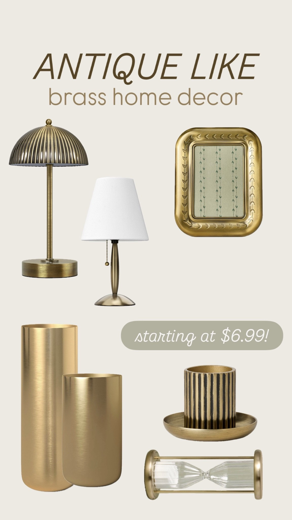 Antique like brass home decor for less!

#LTKSaleAlert #LTKHome #LTKmomlife