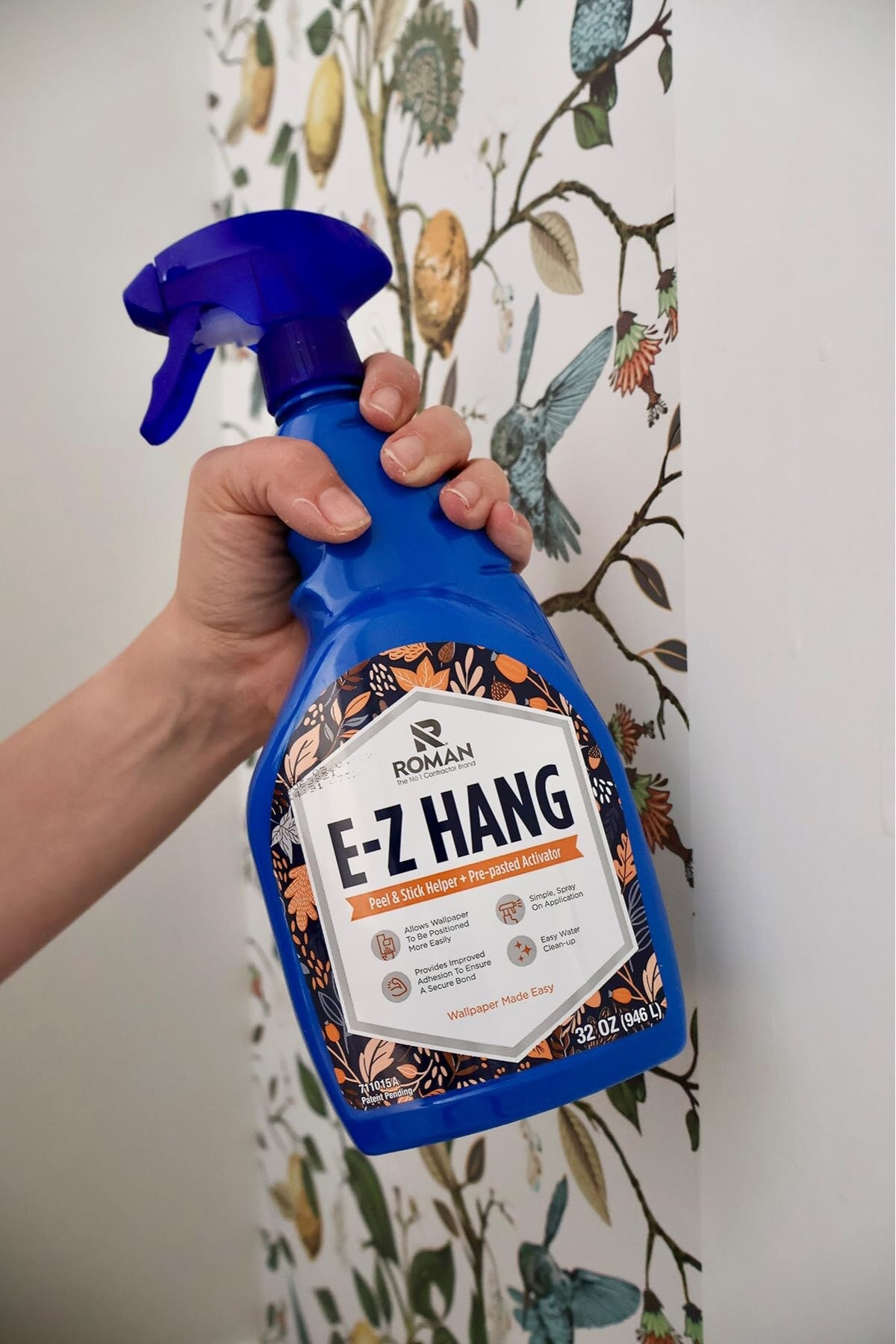 Hanging peel & stick wallpaper? This is a MUST! Makes matching patterns so easy because it allows for slight movement of the wallpaper once applied. 