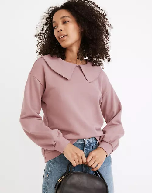 (Re)sourced Cotton Collared Sweatshirt | Madewell