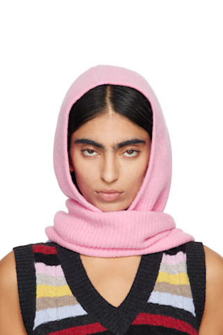 Pink Soft Wool Balaclava | SSENSE