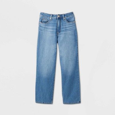 Women's High-Rise Cropped Straight Jeans - Universal Thread™ (Regular & Plus) Medium Wash | Target