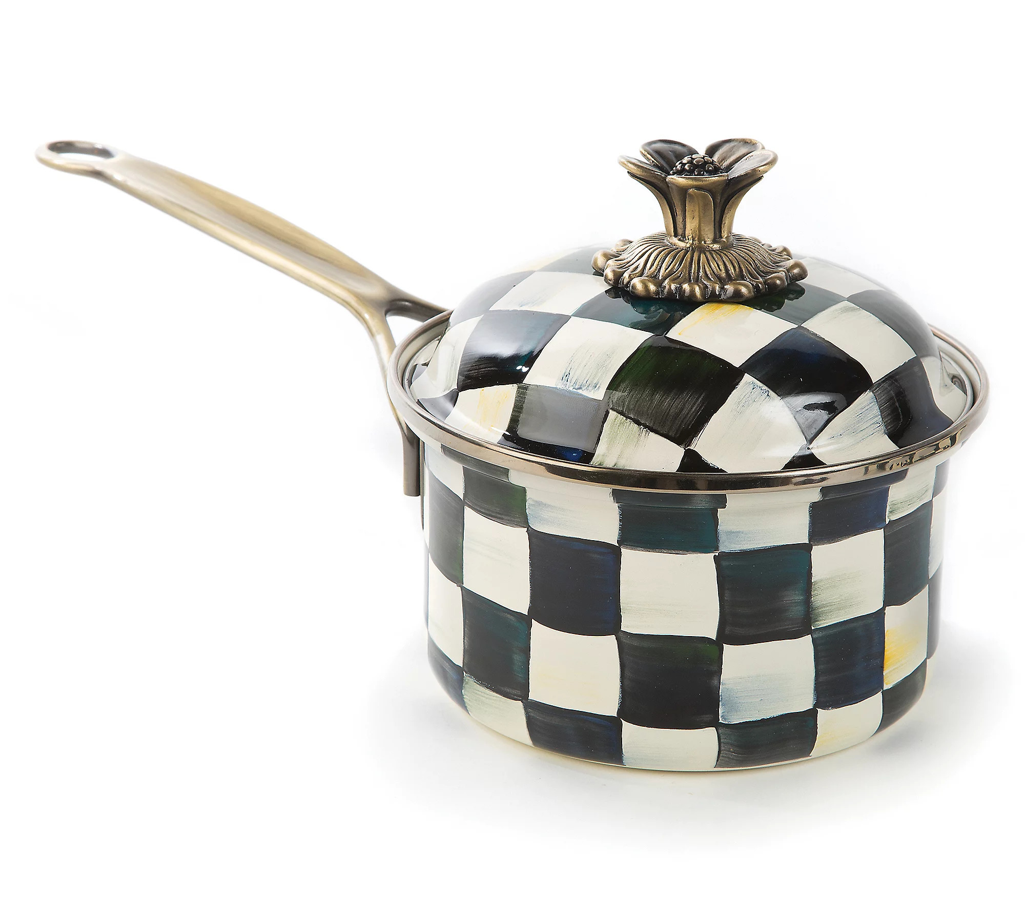 MacKenzie-Childs Check 1 Qt. Saucepan | QVC