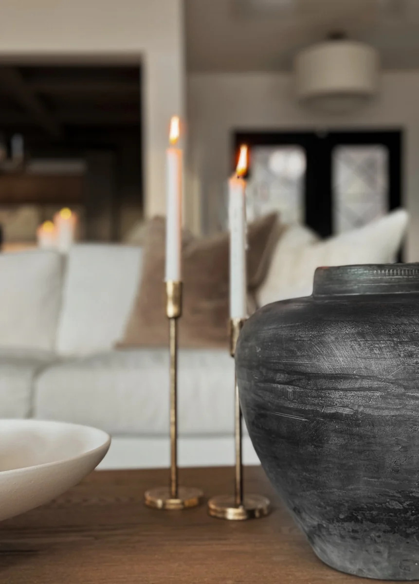 Aluminum Brass Antique Candlestick | The Style Edit Collective