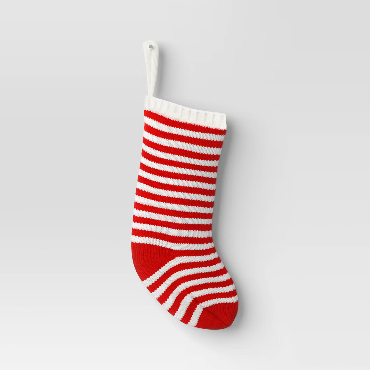 20" Christmas Stripe Knit Stocking Red/White - Wondershop™ | Target