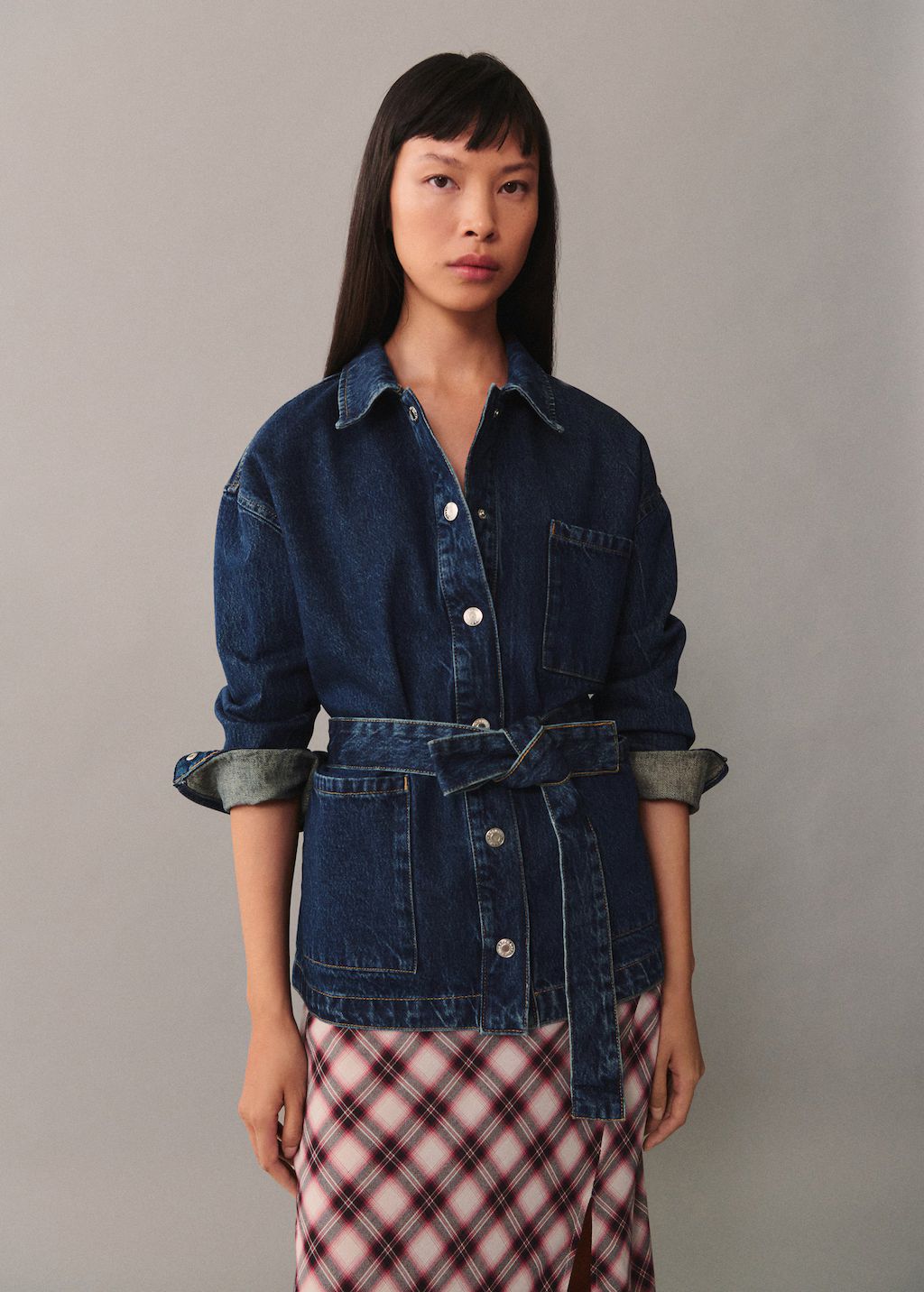 Denim jacket with bow | MANGO (US)