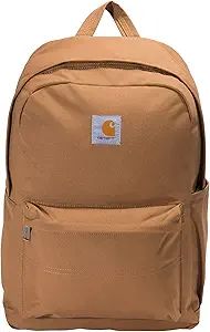 Carhartt 21l Classic Daypack, Durable Water-Resistant Pack with Laptop Sleeve, Brown, One Size | Amazon (US)