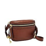 Fossil Women's Brenna Leather Convertible Waist Belt Bag, Brown | Amazon (US)
