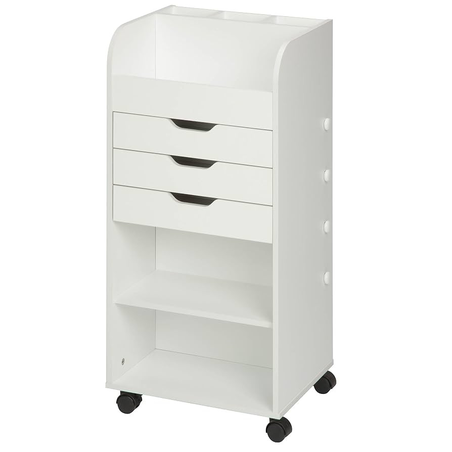 Honey-Can-Do 3-Drawer Craft Storage Cart CRT-06345 White 15.91" x 33.62" | Amazon (US)
