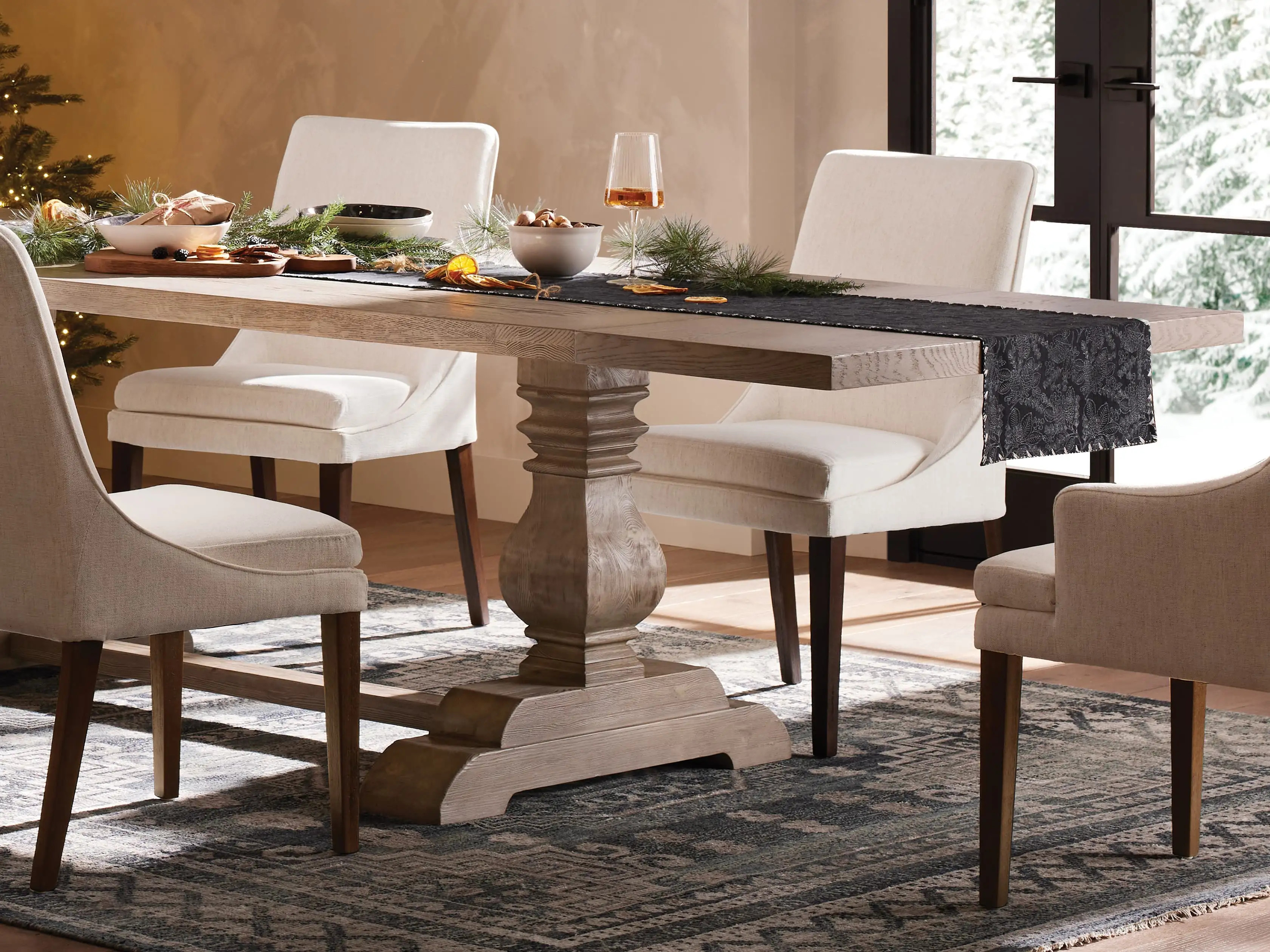 Winter Pinecone Table Runner | Arhaus