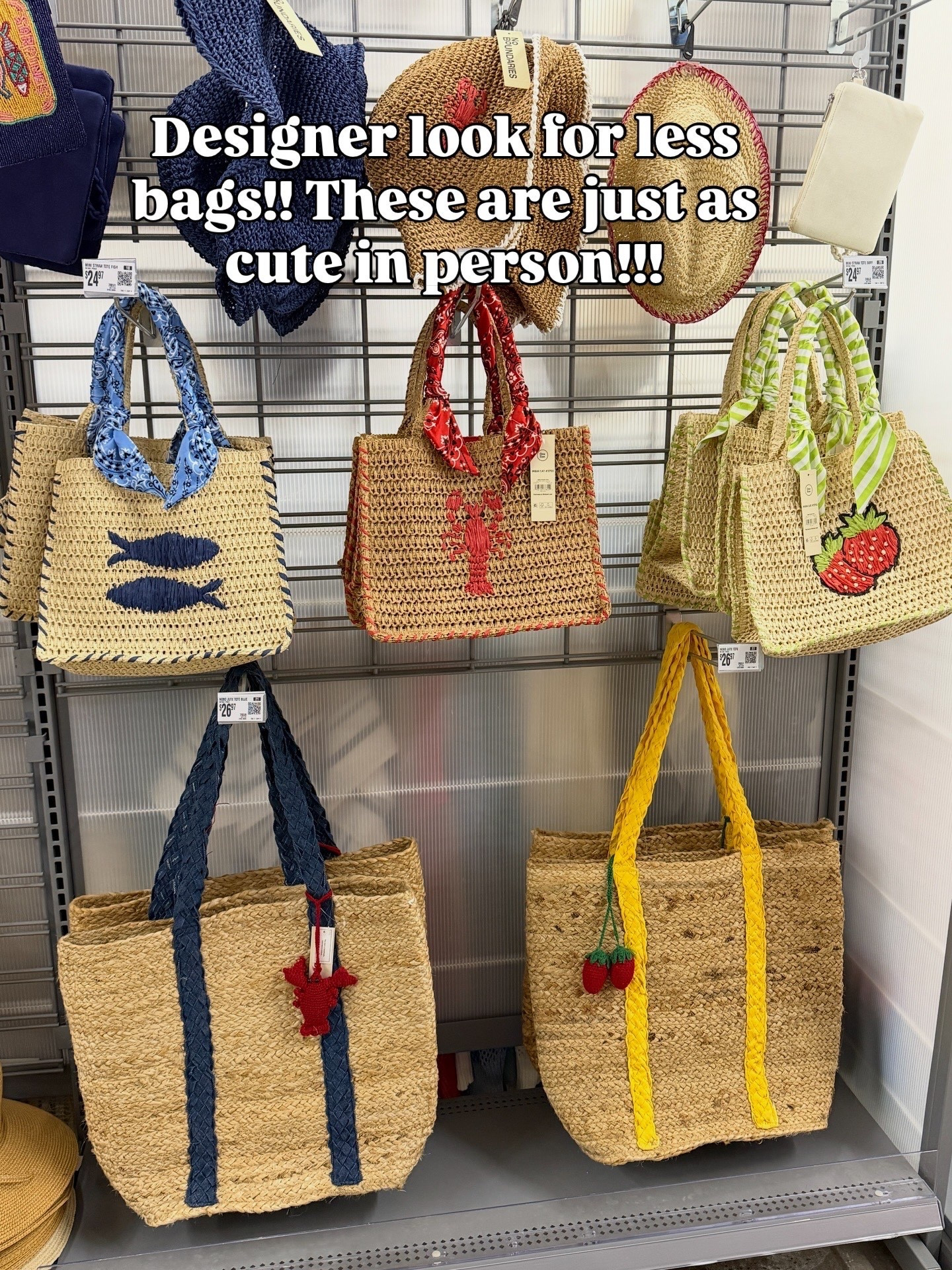 Walmart or Anthropologie?!?
These spring and summer bags are so darling!!!!!! Selling out quick too!!

#LTKSwim #LTKSeasonal #LTKTravel