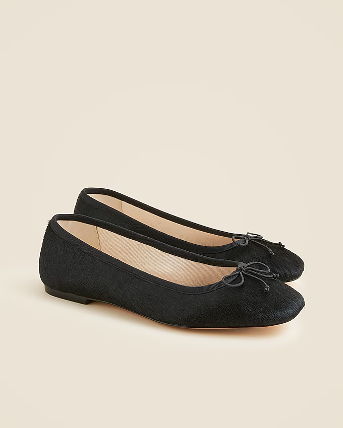 Quinn ballet flats in calf hair | J. Crew US