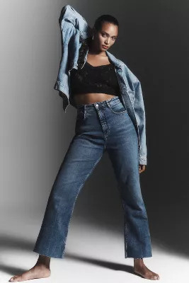 The Annie High-Rise Straight-Leg Jeans by Pilcro | Anthropologie (US)