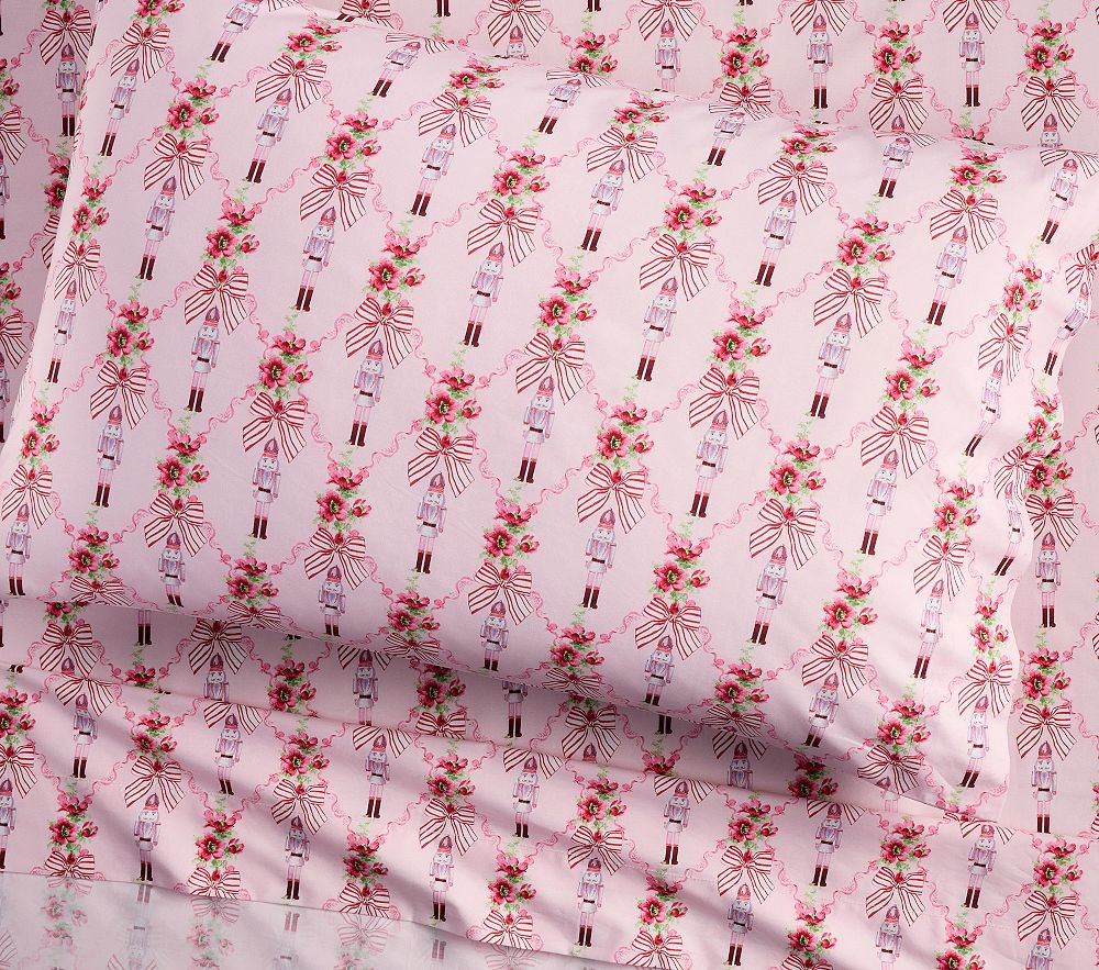 LoveShackFancy Nutcracker Organic Sheet Set | Pottery Barn Kids