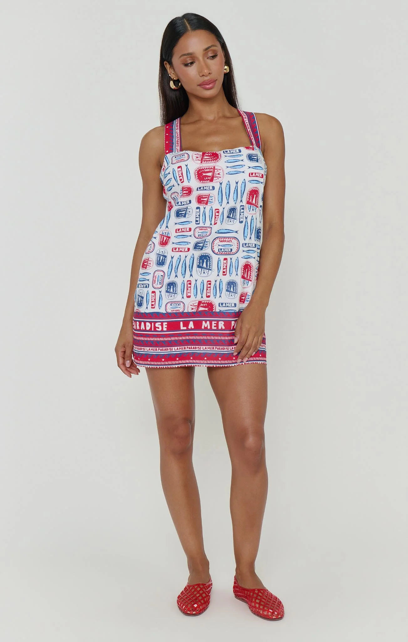 Detour Mini Dress ~ Sardine Border | Show Me Your Mumu