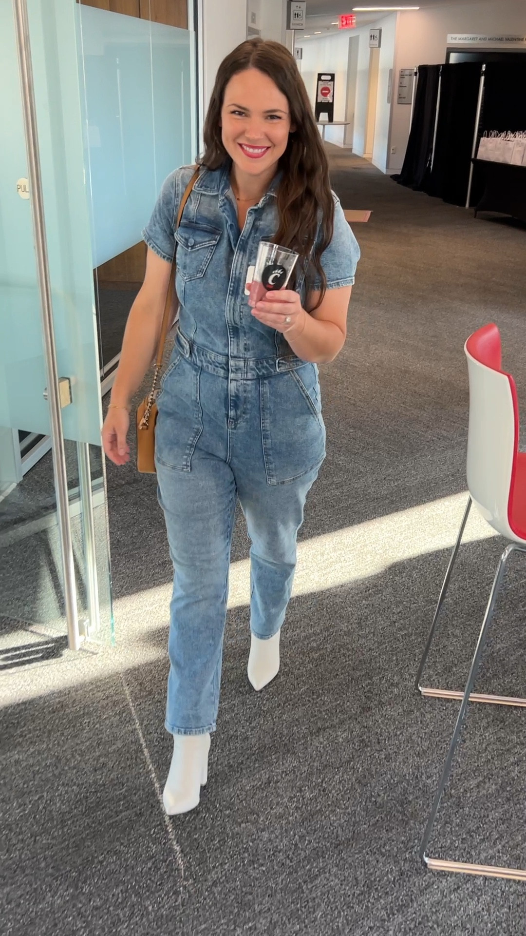 Women’s denim jumpsuit , denim romper , fall outfit 

#LTKMidsize #LTKFindsUnder100