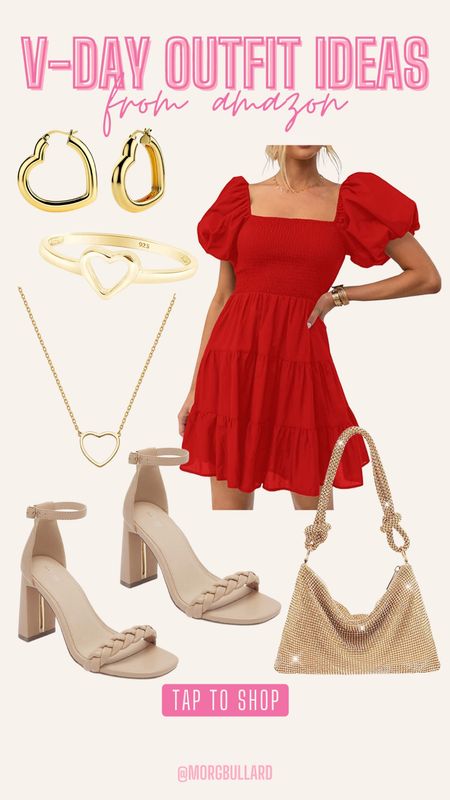 Valentines Day Outfit Ideas | Valentines Day Dress | Red Dress | Valentines Day Jewelry

#LTKstyletip #LTKunder50 #LTKSeasonal