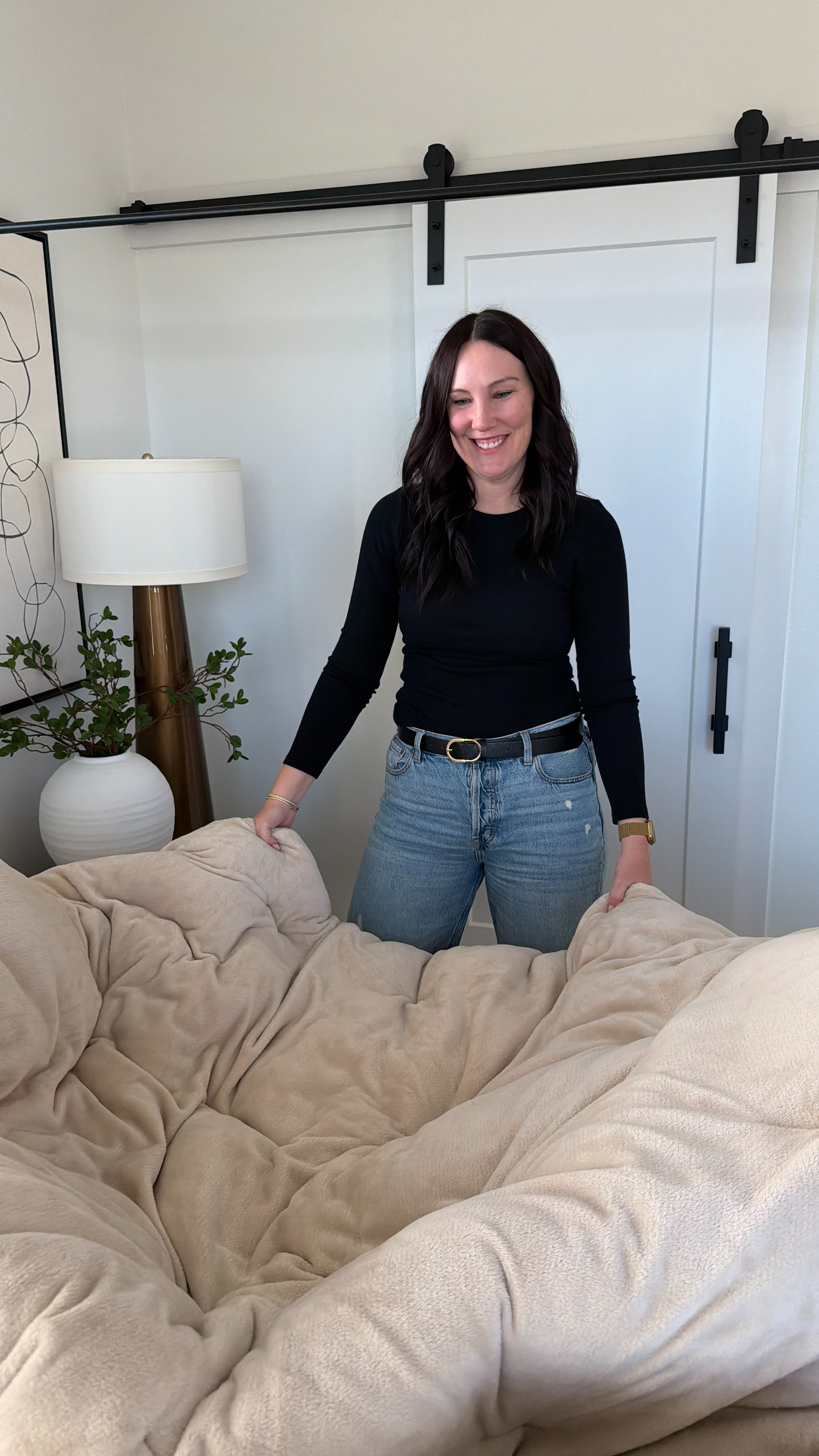 My new comforter is back in stock 🤍 Incredibly soft, cozy, and perfect for neutral bedrooms. 

 #LTKHome