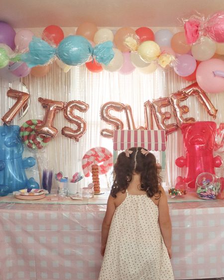 “7 is sweet” candy themed birthday party decorations. Candy birthday party. Candy themed party. Kids birthday party decorations.

#LTKKids #LTKParties