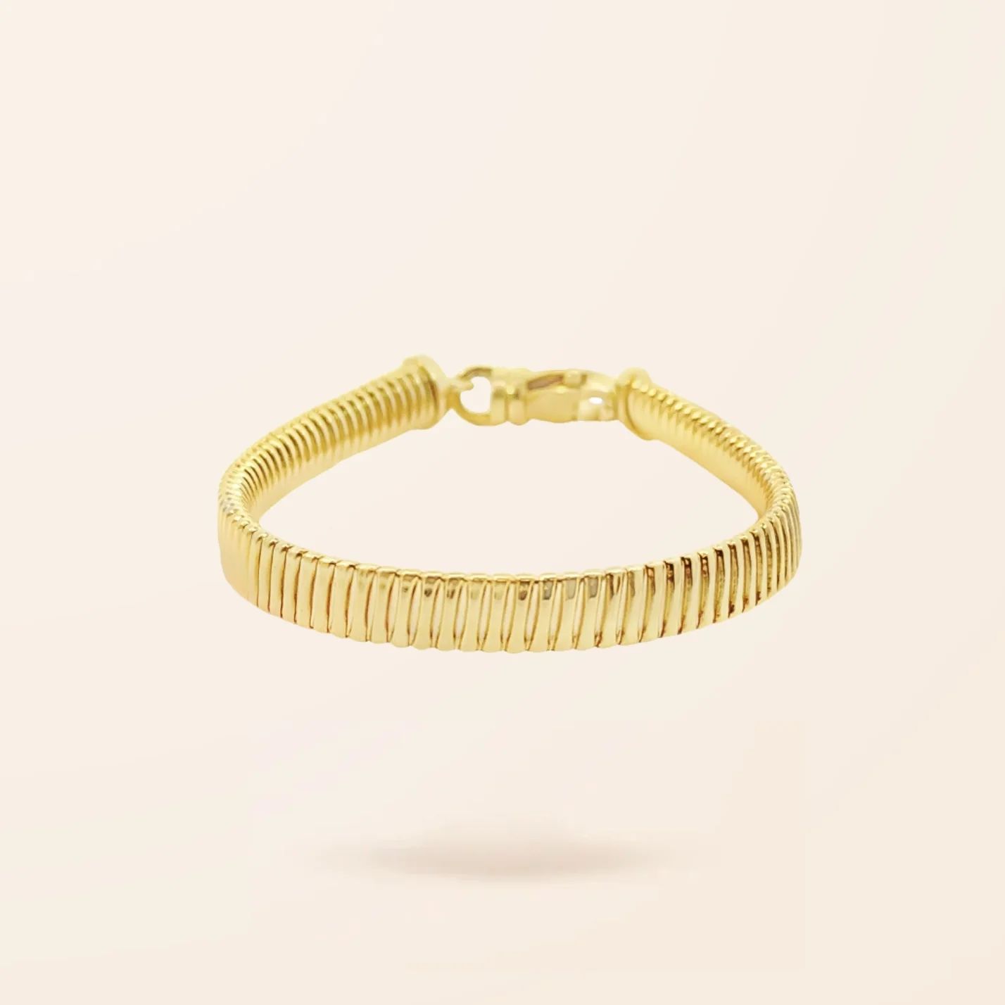 10K Gold Omega Snake Bracelet | Van Der Hout Jewelry