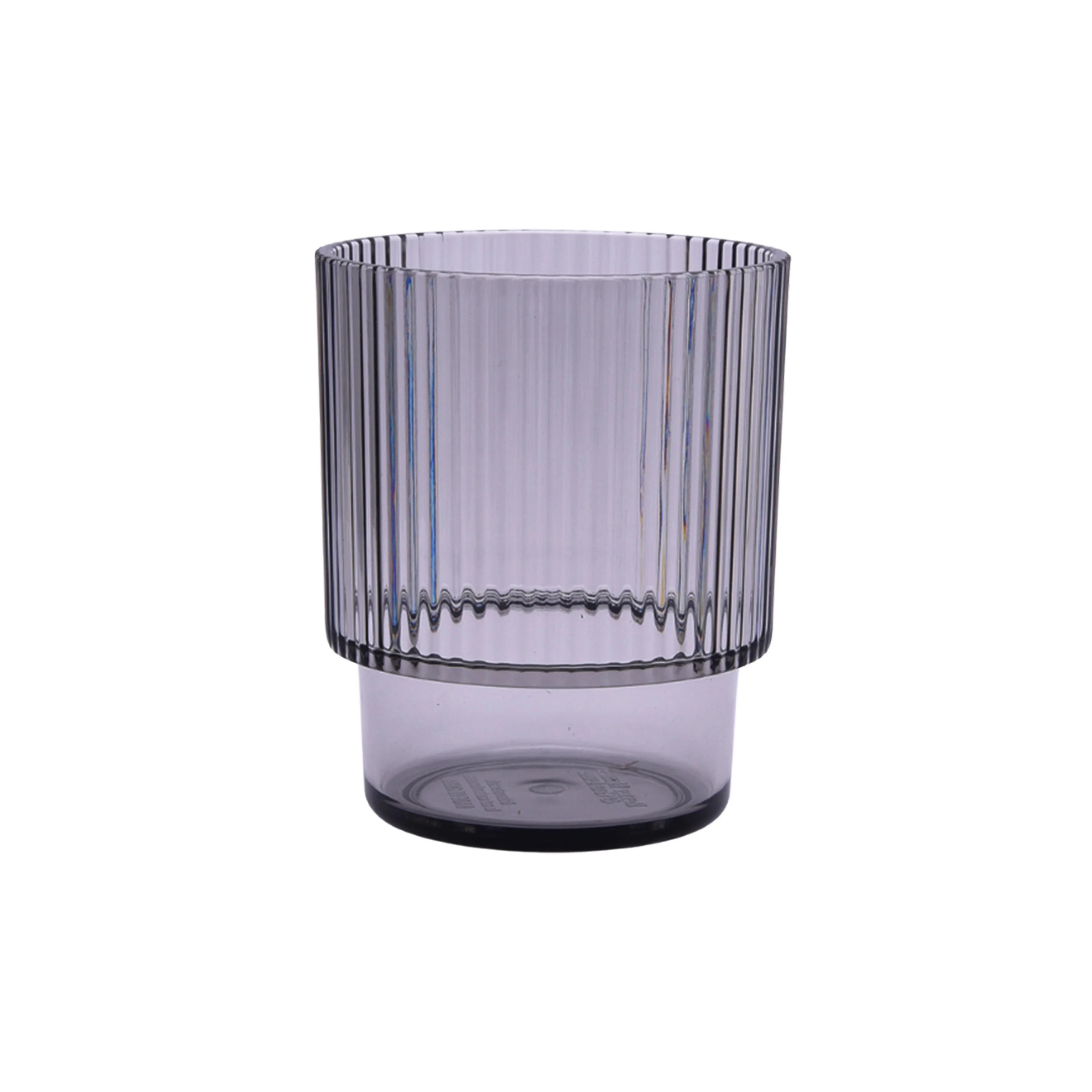 Better Homes & Gardens 14-Ounce Plastic Ribbed Tumbler, Gray | Walmart (US)