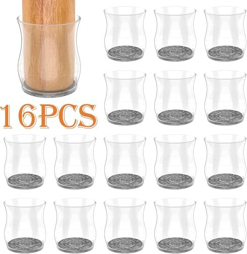 16 Pcs Chair Leg Floor Protectors,Furniture Pads,Furniture Sliders Floors No Scratches/Noise,Smooth Moving for Chair/Table Feet,Chair Leg Protectors Caps/Pads (M(Fit 1.3''~1.8'')) | Amazon (US)