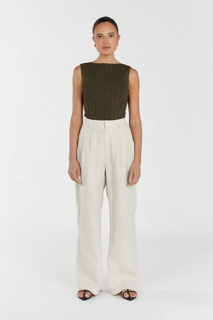 SIENNA OLIVE KNIT TANK | DISSH