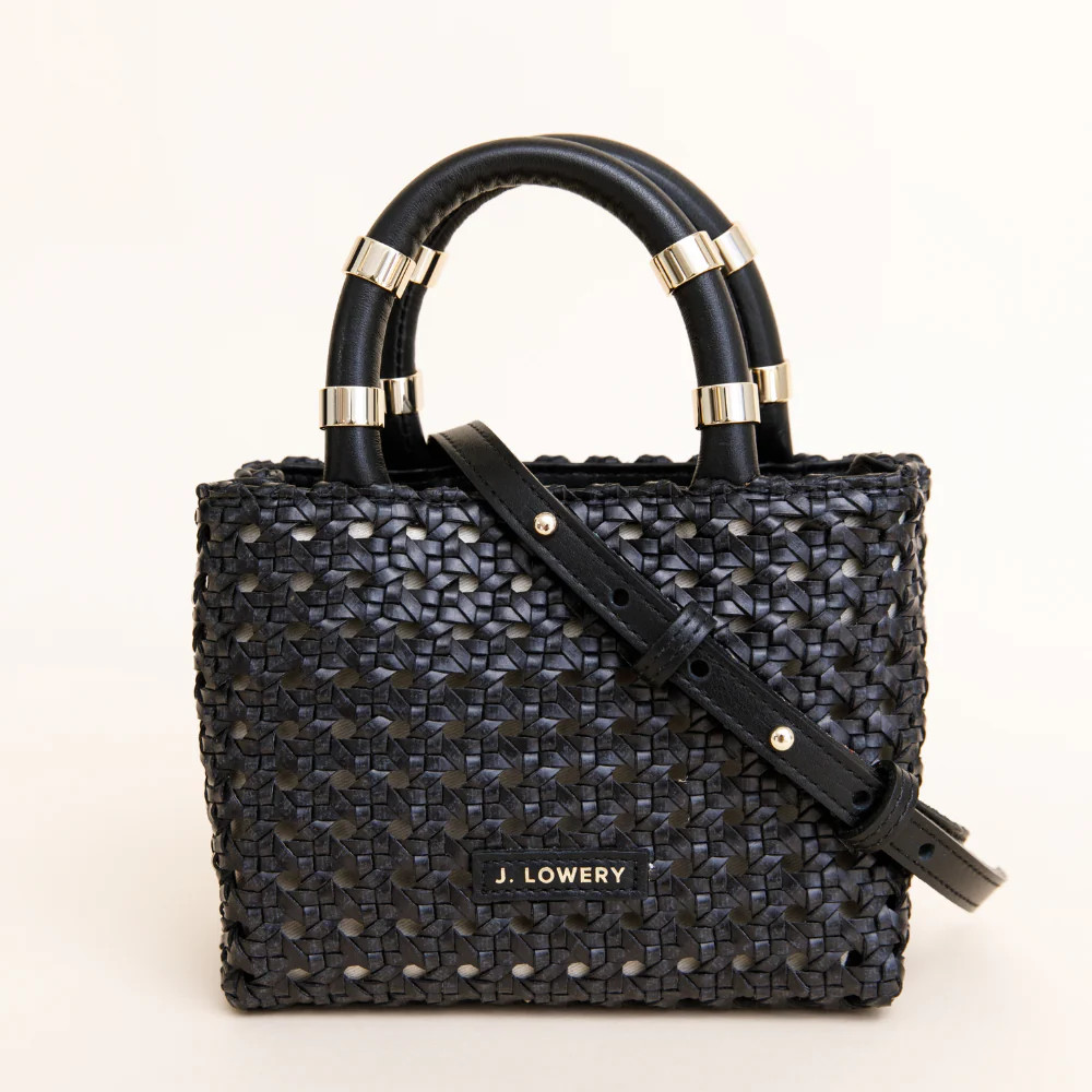 J. LOWERY MINI WILLIAM Tote | Black Cane | J. LOWERY