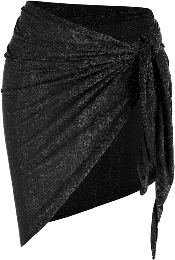 ZAFUL Women's Sarong Coverups Beach Wrap Sheer Bikini Wraps Chiffon Cover Ups for Swimwear | Amazon (US)