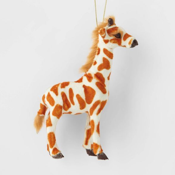 Faux Fur Giraffe Christmas Tree Ornament - Wondershop&#8482; | Target