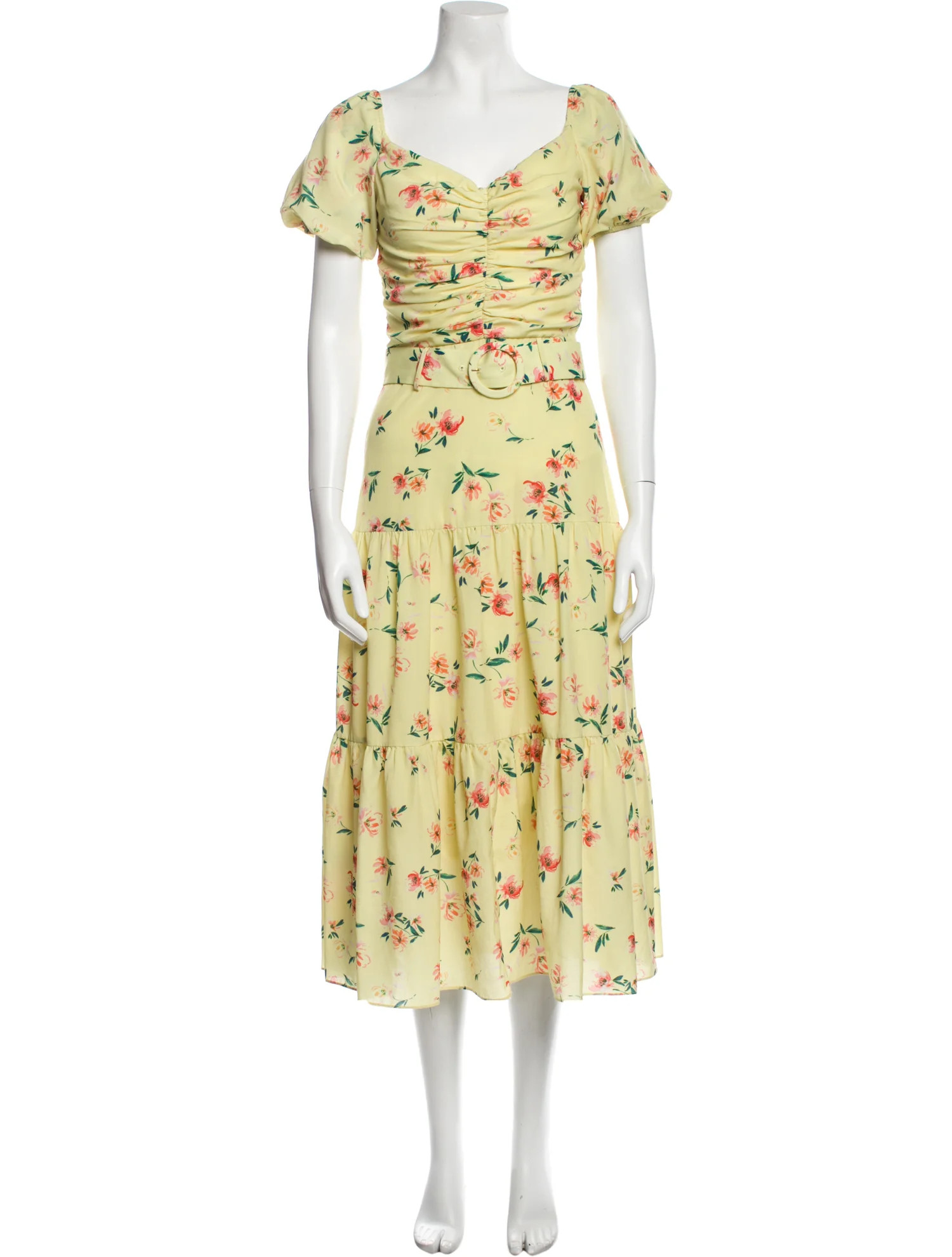 Floral Print Midi Length Dress | The RealReal