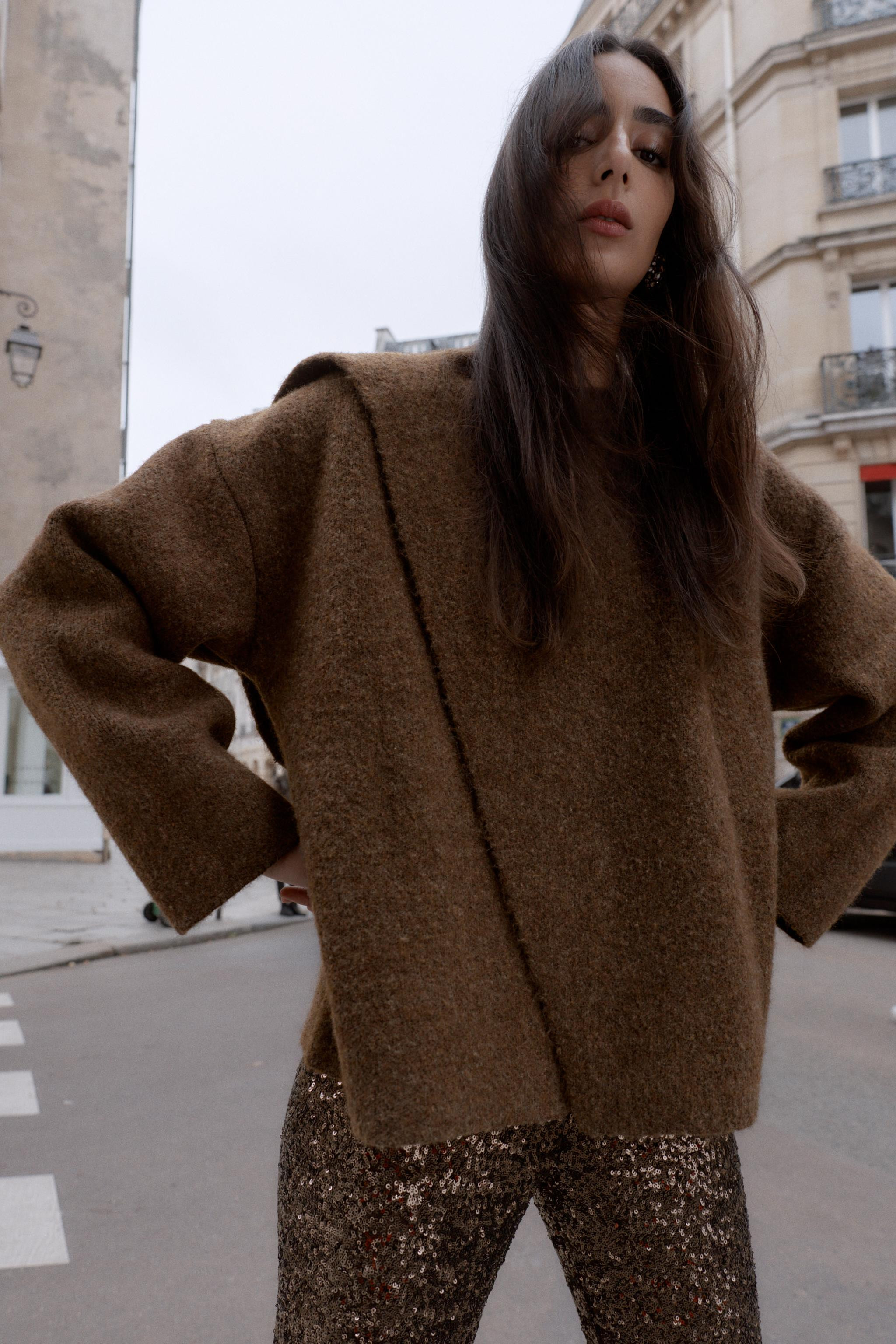 STRICKJACKE MIT SCHAL | Zara DE