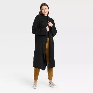 Women's Houndstooth Open-Front Sweater Cardigan - A New Day™ | Target