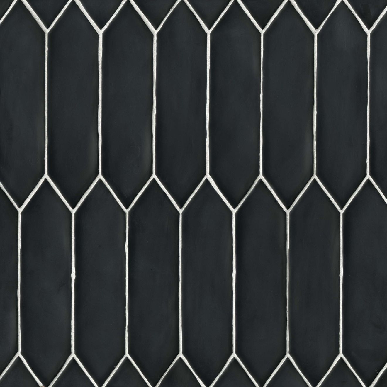 Reine 3" x 12" Wall Tile in Black | Bedrosians Tile & Stone