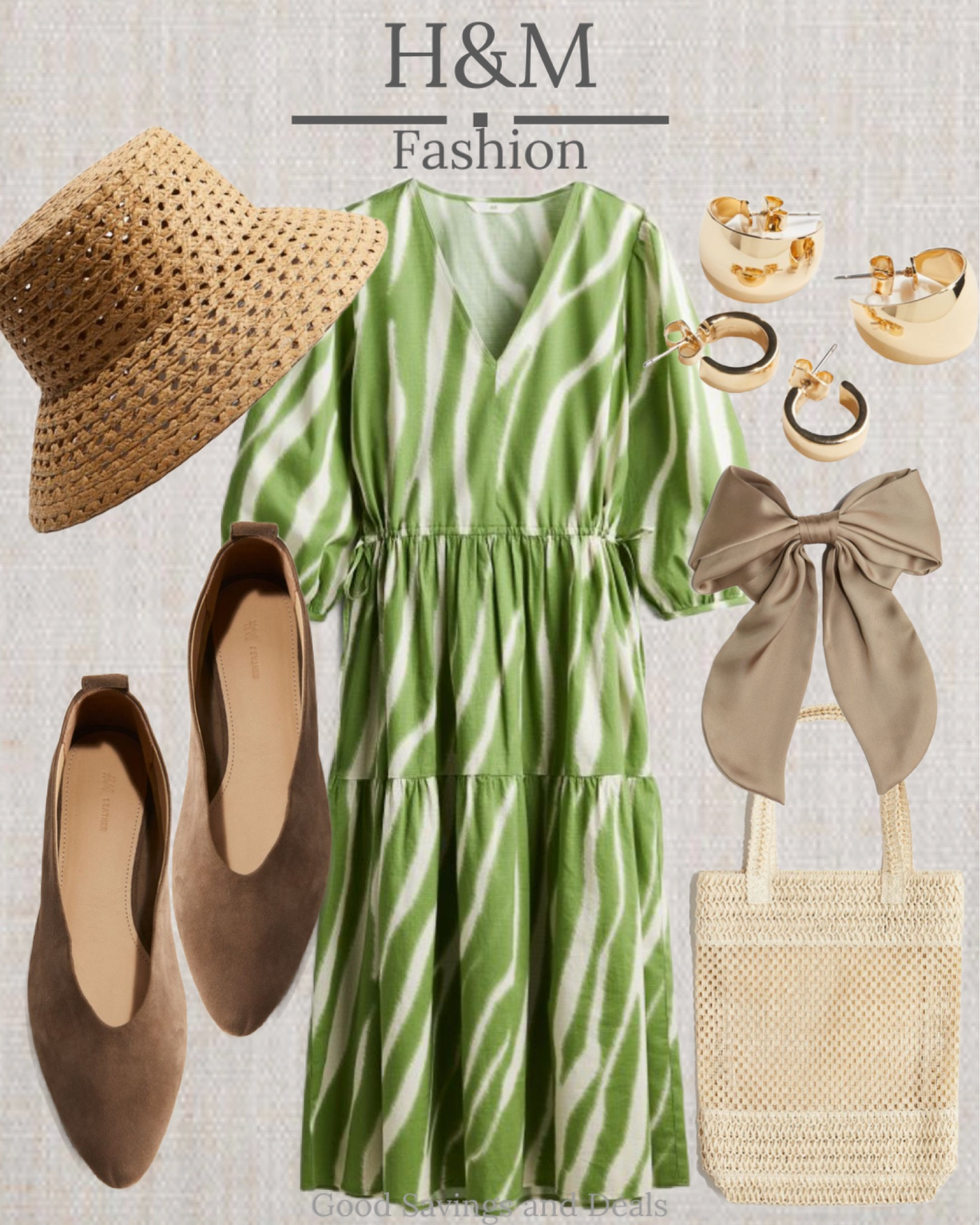 H&M women’s fashion, green midi dress with drawstring waist, accessories, summer dress, ootd, fashion inspiration for less, affordable fashion, wedding guest attire, summer wedding outfit, high tea dress.

#LTKparties #LTKfindsunder50 #LTKstyletip