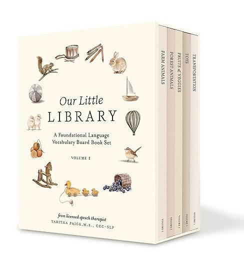 Our Little Library: A Foundational Language Vocabulary Board Book Set for Babies | Amazon (US)
