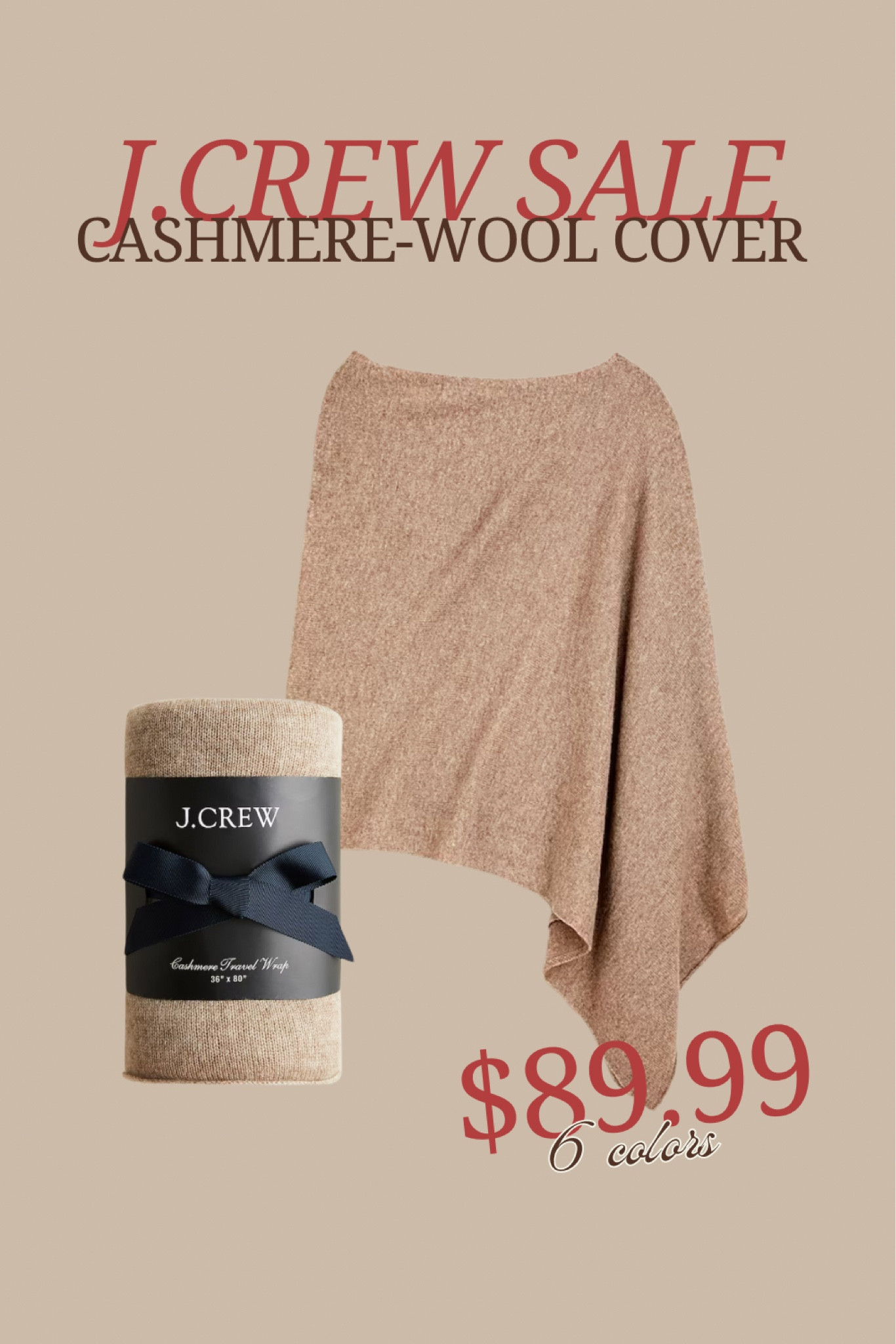 Cashmere-wool travel wrap | J.Crew SALE 

#LTKSeasonal #LTKStyleTip #LTKFallSale