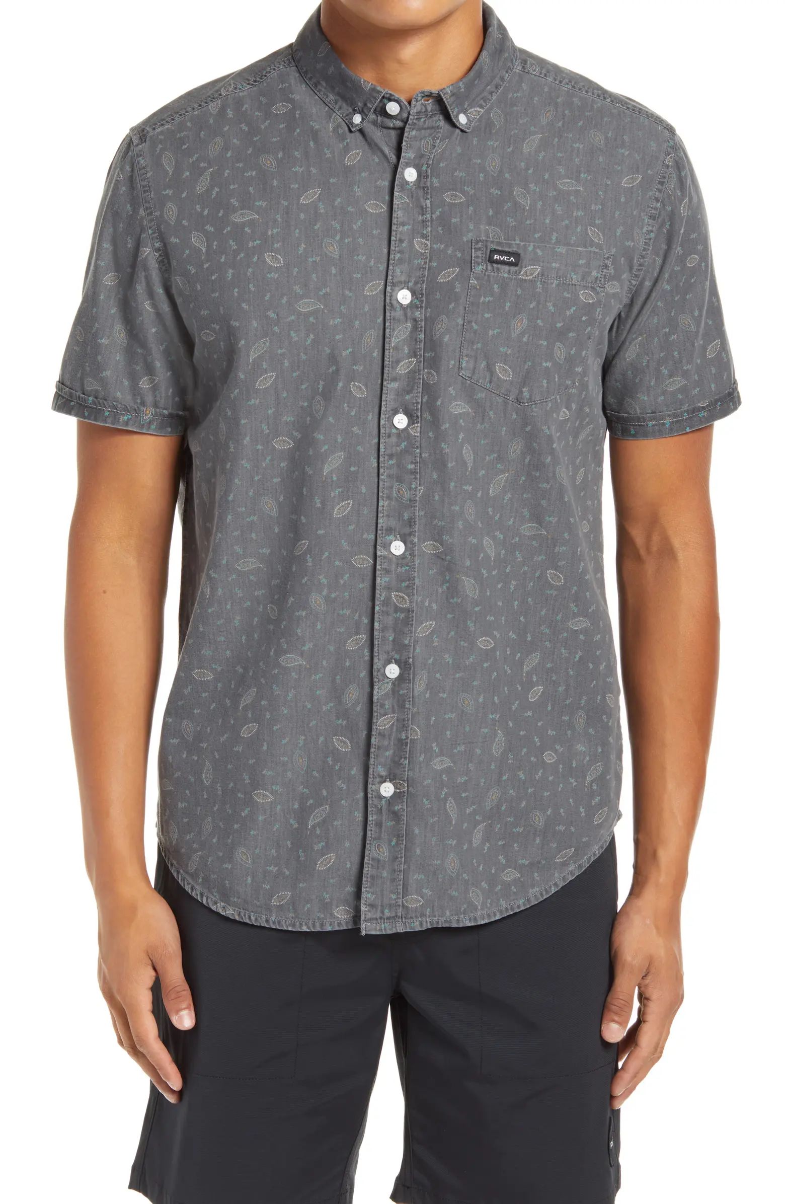 Dead Flag Floral II Short Sleeve Button-Down Shirt | Nordstrom