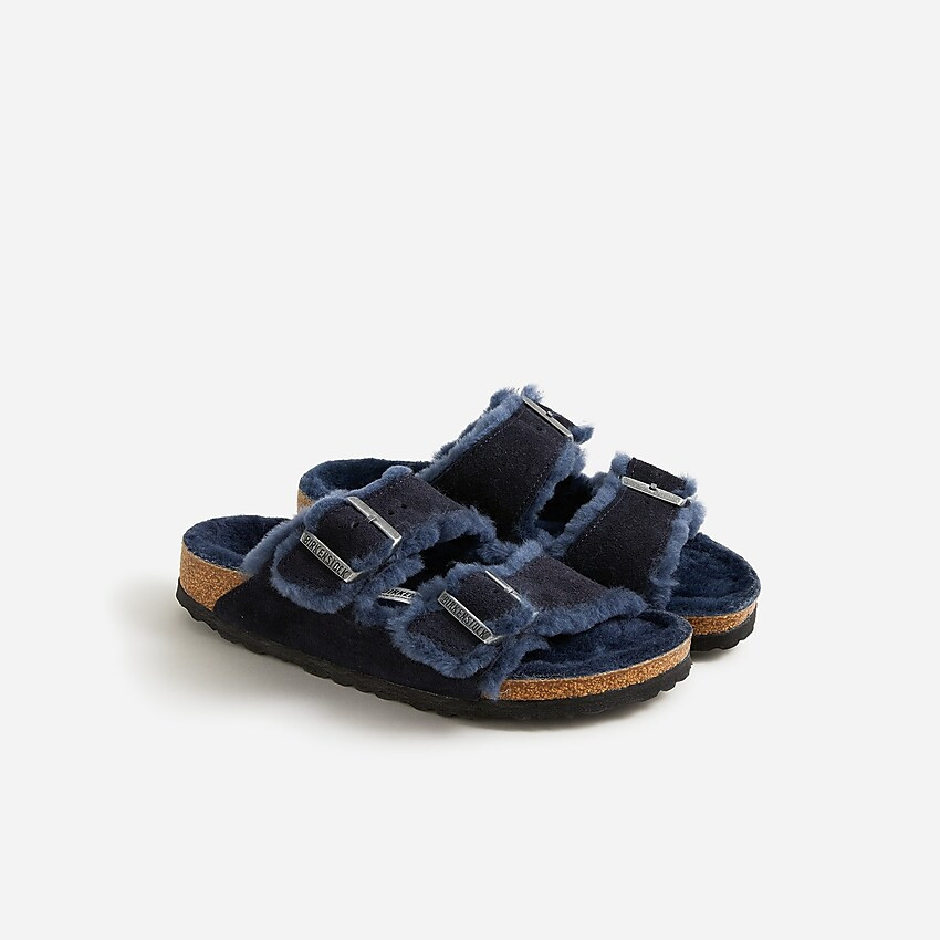 Birkenstock® Arizona shearling sandals | J. Crew US