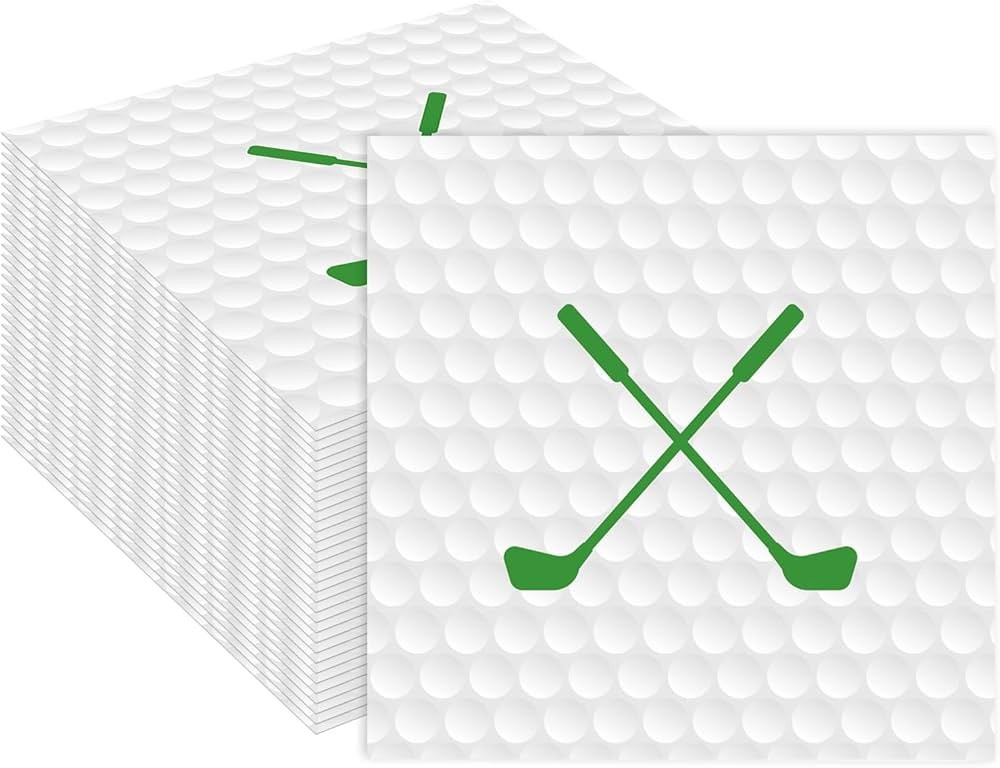50 Pieces Golf Paper Napkins 13 x 13 Inches Luncheon Napkins Cocktail Napkins Disposable Sports T... | Amazon (US)