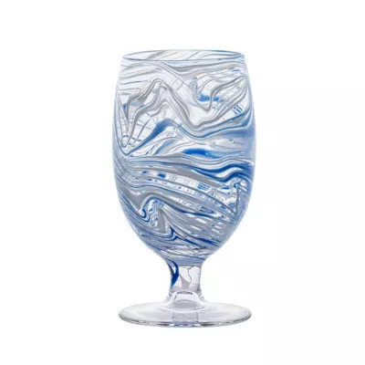 Juliska Puro Marbled Goblet - Blue | Belk