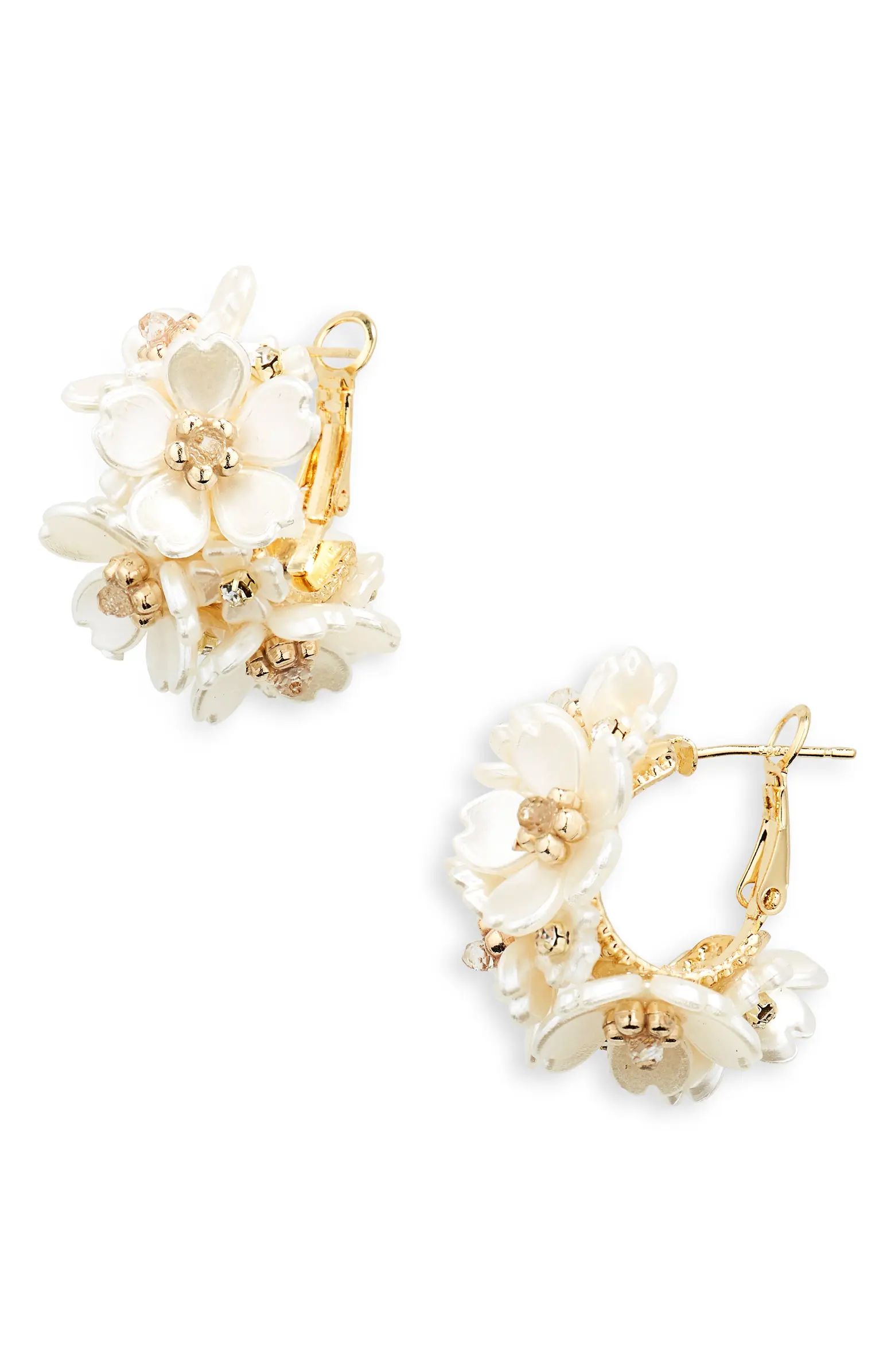 Floral Hoop Earrings | Nordstrom