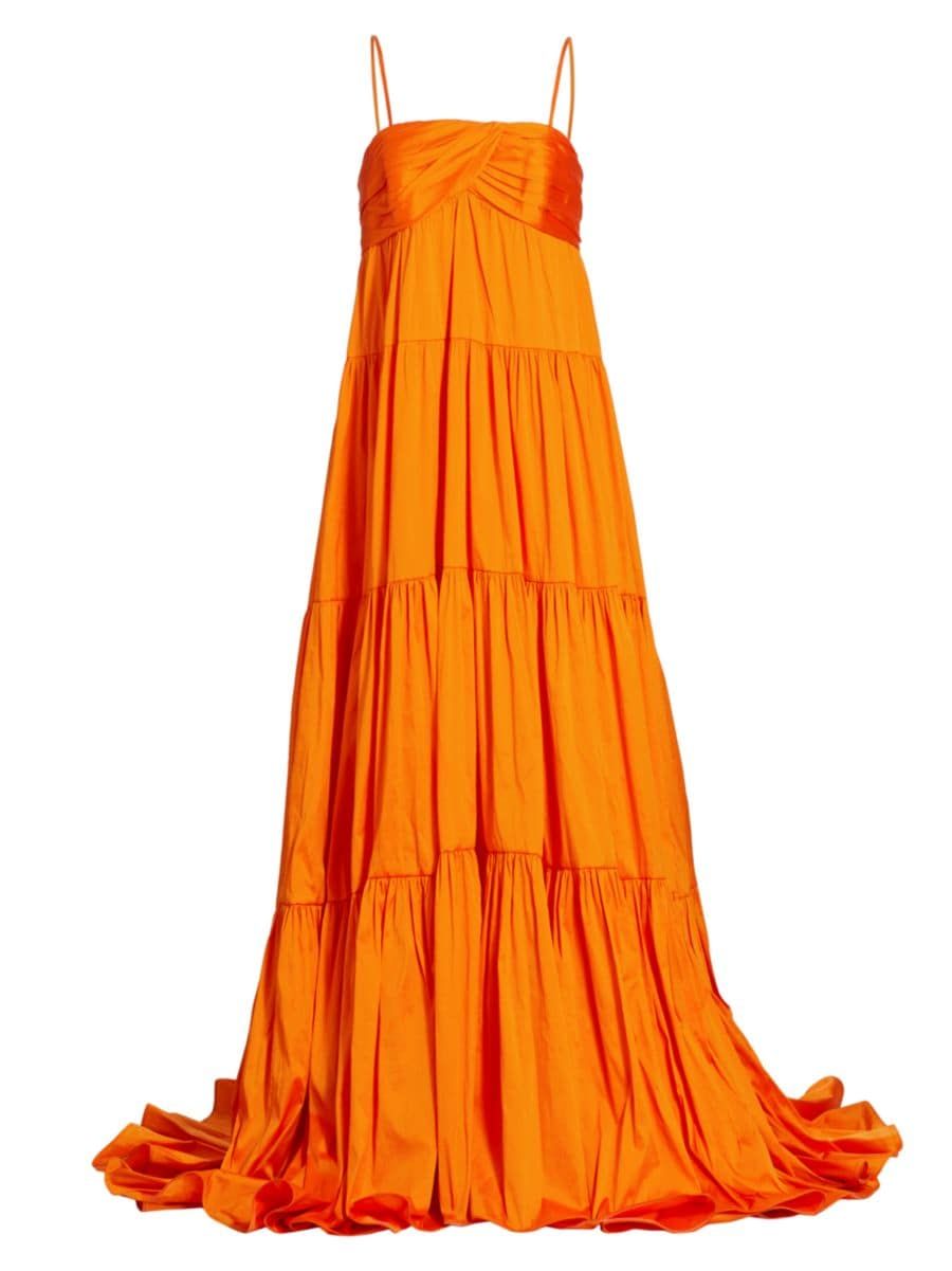 Taffeta Tiered Gown | Saks Fifth Avenue