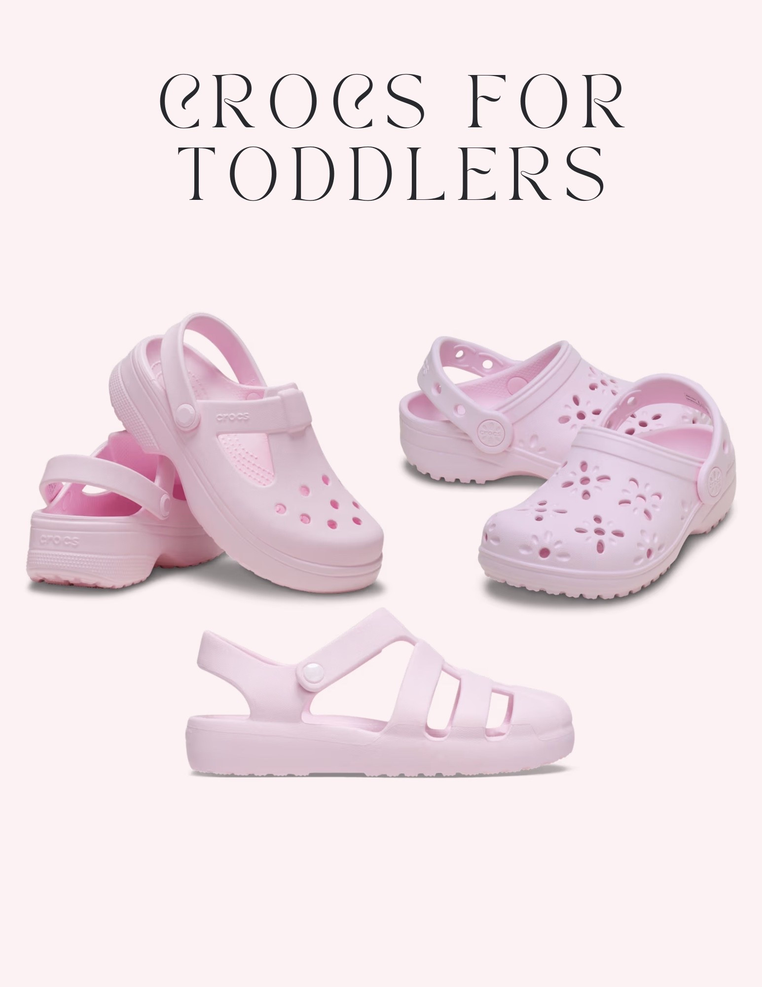 Crocs toddler sandals in pink 🎀

#LTKfamily #LTKkids #LTKbaby
