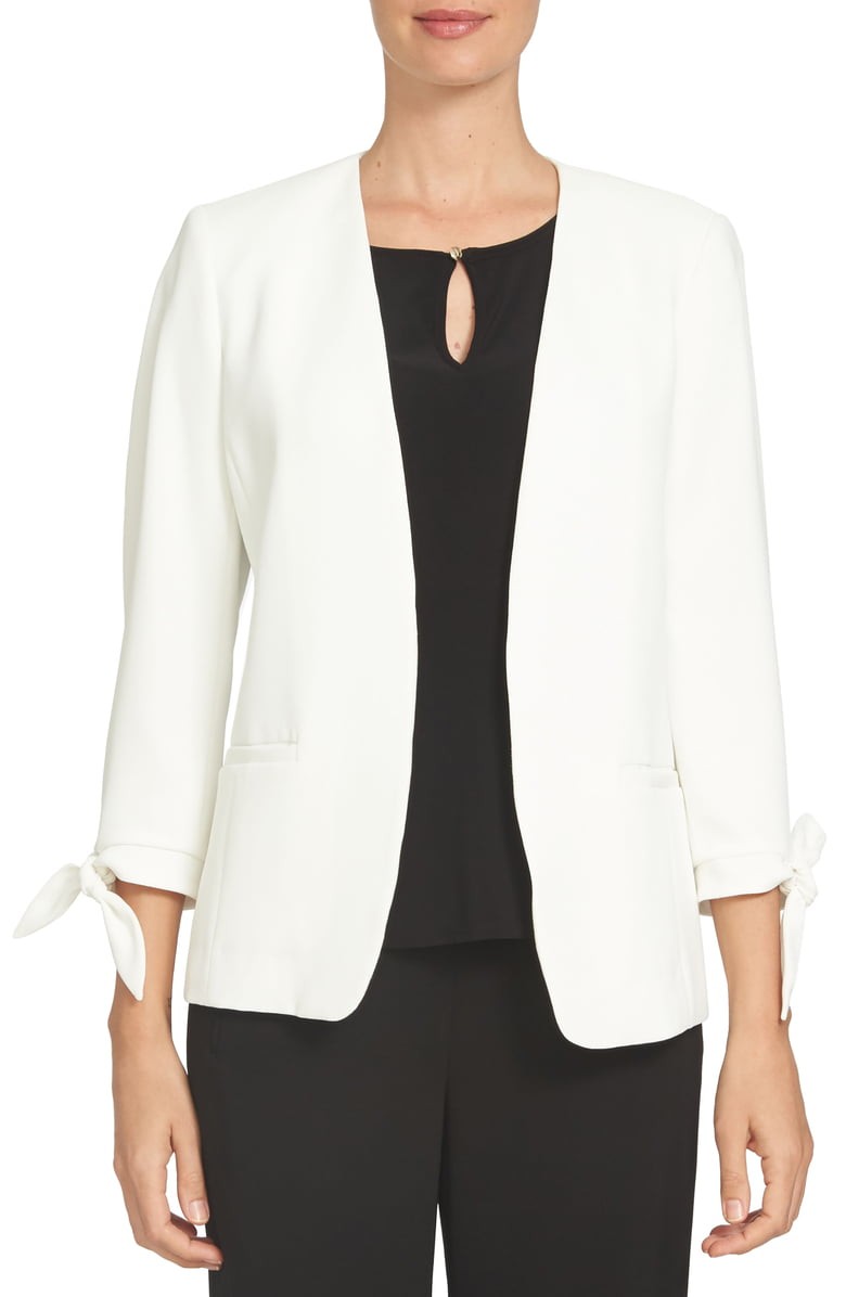 Tie Sleeve Open Front Blazer | Nordstrom