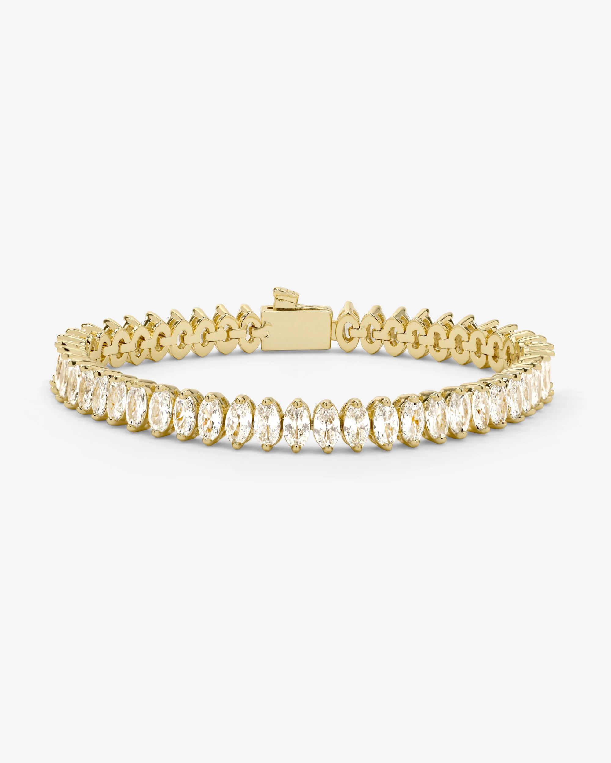 Baby "She's So Fine" Tennis Bracelet - Gold|White Diamondettes | Melinda Maria