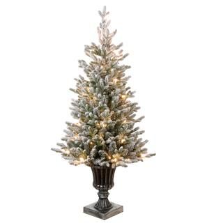 4ft. Pre-Lit Iceland Fir Entrance Artificial Christmas Tree, Clear Lights | Michaels Stores