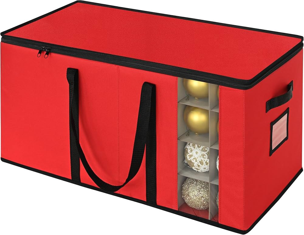 GRANNY SAYS Ornament Organizer Storage box, Christmas Ornament Storage, Stores 128-3" Balls Ornam... | Amazon (US)